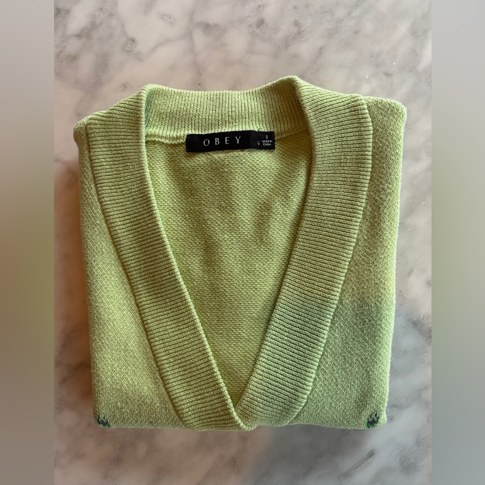 Obey Pistachio Green Crop Top - Picture 6 of 6